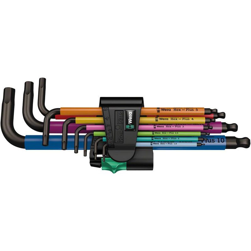 Wera 950/9 Hex-Plus SB L-Key Hex Wrench Set - Metric, Multicolor, 1 of 2