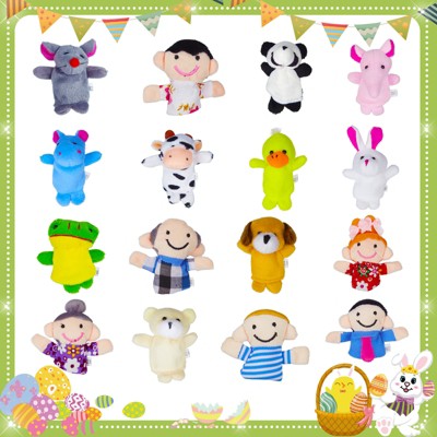 Детские куклы Garvee Plush Animal Finger Puppets in Pre-filled Easter Eggs - Kids Easter Egg Hunt Toys, Basket Stuffers, Goodie Bag Fillers, Party, Mini Keychains — фото 5