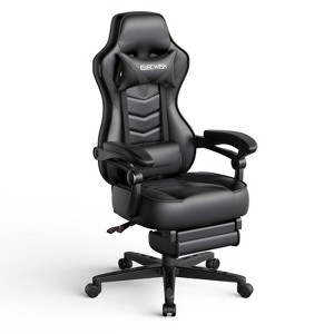 ELECWISH Racing Style High Back Computer Chair with Footrest Headrest and Lumbar Support - 1 of 4
