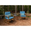 Casual Cushion Stripe Sunbrella Fabric 1-Piece Indoor/Outdoor Lumbar Pillow, 19"W x 12"L - 2 of 4