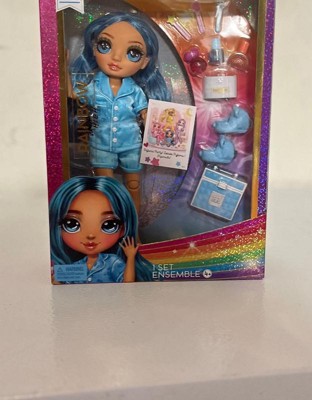 Rainbow High Jr High Pj Party Skyler Blue 9'' Posable Doll With Soft ...