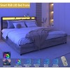NicBex Industrial Style Metal Bed Frame with Storage Headboard & 4 Drawers,Modern Platform Bed for Bedroom,No Box Spring Needed - 3 of 4