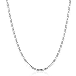 Crucible Men's 3.5mm Rounded Curb Chain Stainless Steel Necklace - 22" - 1 of 4