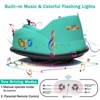 12V Toddler Bumper Car, Remote Control, 360° Spin, Lights & Sounds, Electric Ride On Vehicle, White, Ages 2–5 - 3 of 4