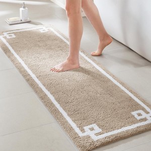 KWPZQEB Bathroom Rugs Mat, Extra Soft Cotton Tufted Bath Rugs, Latex Backing, Bath Mats for Bathroom Floor, Tub and Shower - 1 of 4