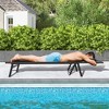 Tangkula Patio Sunbathing Lounge Chair w/ Face Hole & Detachable Head Pillows Poolside - 3 of 4