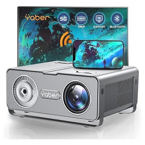 Yaber Buffalo Pro U10 Projector 15000l Native 1080 Hd 4k 5g Wifi Bluetooth  Portable Great For Outdoors Compatible For Ios/android/hdmi/tv Sticks Ps5 :  Target
