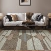 Handwoven Wool and Cotton Bohemian Braided Modern Geometric Indoor Area Rug by Blue Nile Mills - 2 of 4