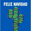Feliz Navidad Christmas Cactus Adult Crew Neck Short Sleeve Tee - 2 of 2