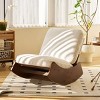 NicBex Corduroy Glider Rocking Chair,Upholstered Nursery Rocker Chairs with Retro Striped Pattern,Modern Rocking Chair,Nursing Chair for Bedroom - 2 of 4