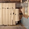 Kettle Grove Shower Curtain with Attached Applique Crow and Star Valance 72x72 VHC Brands - 2 of 4