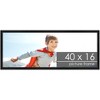 PosterPalooza | Panoramic Decor Black Picture Frame - UV Acrylic, Foam Board Backing, Hanging Hardware - 2 of 4
