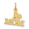 Black Bow Jewelry 14k Yellow Gold #1 Mom Charm or Pendant, 15mm - 3 of 4