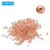 Unique Bargains Metal Round Jewelry Making Gold Filled Spacer Beads 100 Pcs - 3 of 4