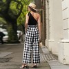 Women's Chic One-Shoulder Gingham Jumpsuit - Cupshe - 3 of 4