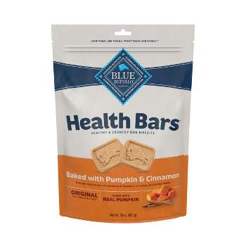 Blue Buffalo Health Bars Natural Crunchy Dog Treats Biscuits Pumpkin & Cinnamon Flavor - 16oz