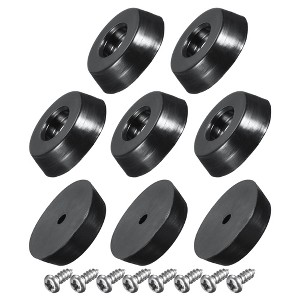 Unique Bargains Non-Slip Chair Leg Pads with Stainless Steel Washer and Screws 8 Pcs - 1 of 4