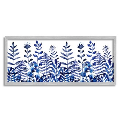 Stupell Industries Blue Sprouting Botanical Herbs Framed Giclee