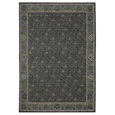 Oriental Weavers Eliana ELI01 Blue / Green Indoor Area Rug - 3'3" x 5'