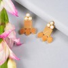SOHI Women's Gold  Geometric Teardrop Earrings - 2 of 3