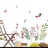 Slickblue Palms & Flowers Large Wall Decals 19.5"x27.0" – Tropical Vinyl Stickers for Living Room & Bedroom - 3 of 3