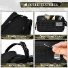 Pavilia Tactical Toiletry Bag for Men, Hygiene Travel Bag, Military Dopp Kit, Water Resistant Molle Pouch, Shaving Grooming Organizer Case - 4 of 4