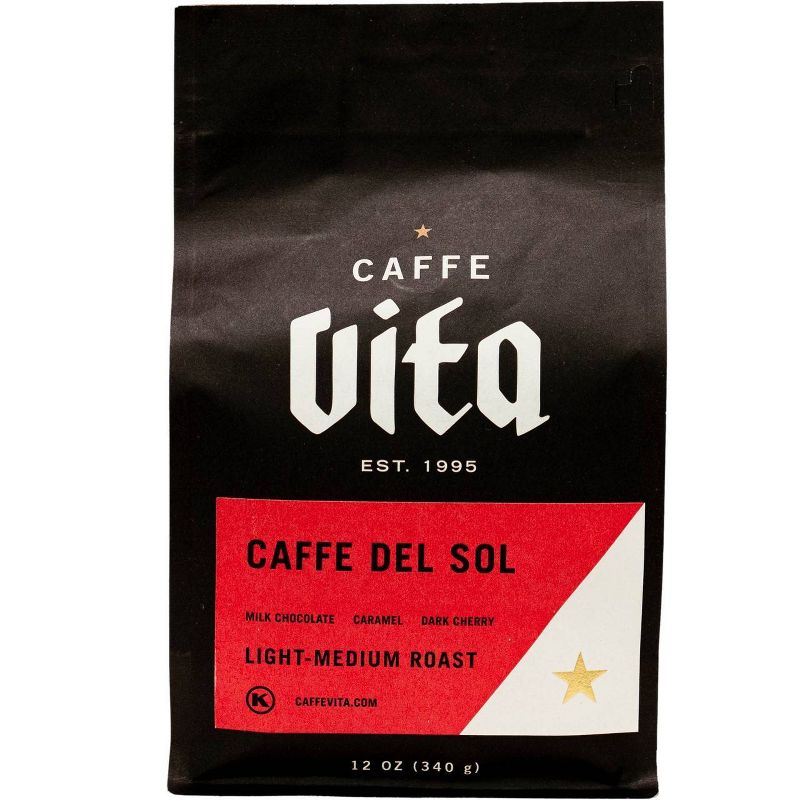 Caffe Vita Caffe Del Sol Espresso Roast Whole Bean Coffee - 12oz, 1 of 4