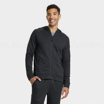 FAXIKIO Men's Hooded Full Zip Jacket Winter Thick Warm Fleece Outwear Coats  Casual Plus Size Hoodie Sweatshirt Pullover Black at  Men's Clothing  store