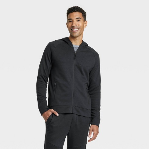 Men's Ponte Full-zip Hoodie - All In Motion™ Black M : Target