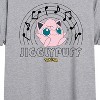 Women's - Pokémon - Jigglypuff Music Notes Oversized Graphic T-Shirt - 2 of 4