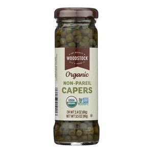 Woodstock - Capers - Organic - Non-Pareil - Case of 12 - 3.5 oz - 1 of 4