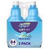 Swiffer WetJet 84.4 fl oz/2ct Multi-Purpose Cleaner + Floor Mop Starter Kit + 24ct Multi-Surface Floor Cleaner Spray Moping Pads Refill Unscented - 4 of 4