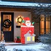 Angel Sar Dynamic Inflatable Santa with LED Lights, Motion-Activated Christmas Yard Decoration, All-Weather Blow-Up Holiday Display - 2 of 4