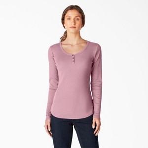 Dickies Women's Henley Long Sleeve Shirt - 1 of 3