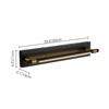 Rennnsan Zephra 23" W Hardwired Rotatable Liner Modern LED Dimmable Wall Sconce Picture Light in Black - 3 of 4