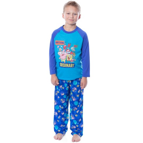 Boys Official Spongebob Squarepants Pyjamas Licensed 