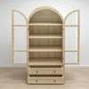 70.28" Tall Arched Kitchen Pantry Cabinet with Acrylic Doors, Adjustable Shelves, Drawers, Modern Farmhouse Storage Hutch for Kitchen, Dining Room - 2 of 4