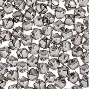 John Bead 100 Pieces 10mm Nickel Color Craft Jingle Bells for Christmas Holiday Home Decorations Party Favors Supplies - 1 of 4