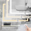 HBEZON Medicine Cabinet with Mirrors and Lights, Recess/Wall Mount LED Bathroom Cabinet, Defogger, Dimmable, Aluminum, Silver - 4 of 4