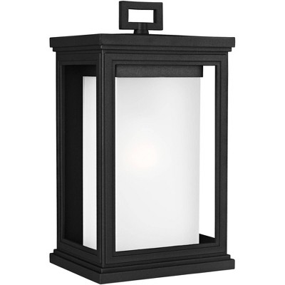 Feiss Roscoe 13 1/2" High Textured Black Outdoor Wall Light