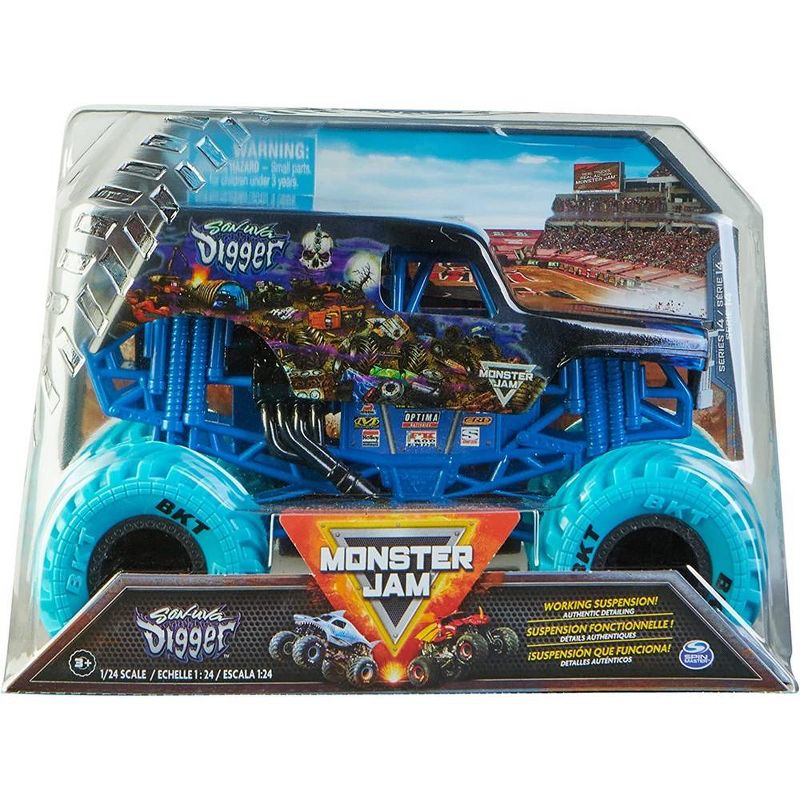 Monster Jam, Official Son-uva Digger Monster Truck, Collector Die-Cast Vehicle, 1 of 4