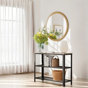 40" Industrial Console Table, 3 Tier Entryway Table With Storage Shelf, Narrow Sofa Table For Living Room, Hallway, Entrance Hall, Corridor, Bedroom - 1 of 4