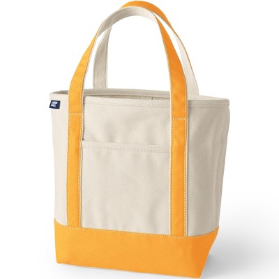 Lands' End Open Top Canvas Tote Bag