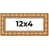 PosterPalooza | 12x4 Modern Bamboo Picture Frame, UV Acrylic, 5 Finishes - 2 of 4