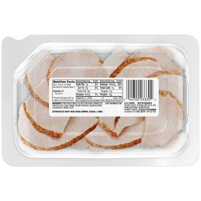 Oscar Mayer Carving Board Oven Roasted Turkey Breast Sliced Lunch Meat - 7.5oz, 2 of 10