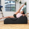 Avana Luvu Lounger - Chaise Lounge Chair for Yoga, Exercise, Massage - High Density Foam - Made in the USA - Light Grey - 3 of 4