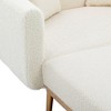 CAVINAS Modern Accent Lounge Chair with Adjustable Backrest,Plush Tufted Fabric Armchair for Living Room,Bedroom - 4 of 4
