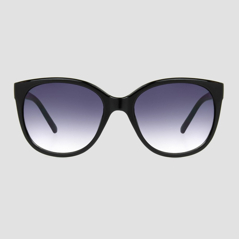 Women's Glossy Plastic Cateye Sunglasses - Universal Thread™ Black (3 pair)