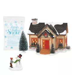 Department 56 House 6.75" Building Xmas Cheer Snow Village Snow Village Gift  Set  -  Decorative Figurines