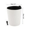 Unique Bargains Car Trash Can Hanging Front Rear Seats Trash Bin Weaving Pattern 1 Pc - 4 of 4